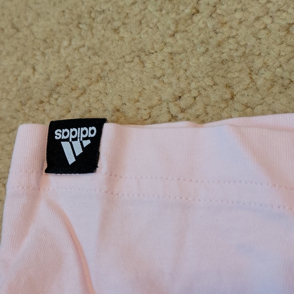 Adidas T-Shirt Short Sleeve Junior XL Pink White Floral Graphic - Picture 4 of 6